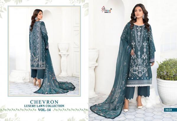 Shree Chevron Luxury Lawn Collection Vol 14 Cotton Dupatta Pakistani Salwar  Suit